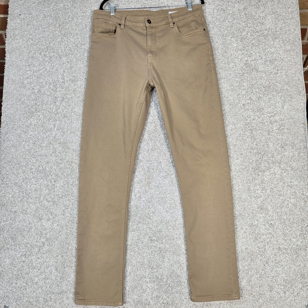 The Perfect Jean TPJ Jeans Mens 34x34 (fit 35x33) Slim‎ Thick khaki tan stretch